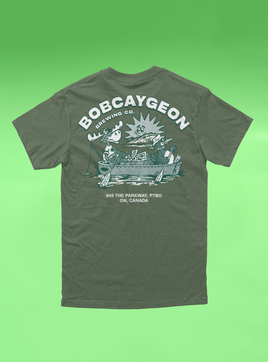 Logo/Canoe T-Shirt - Light Green