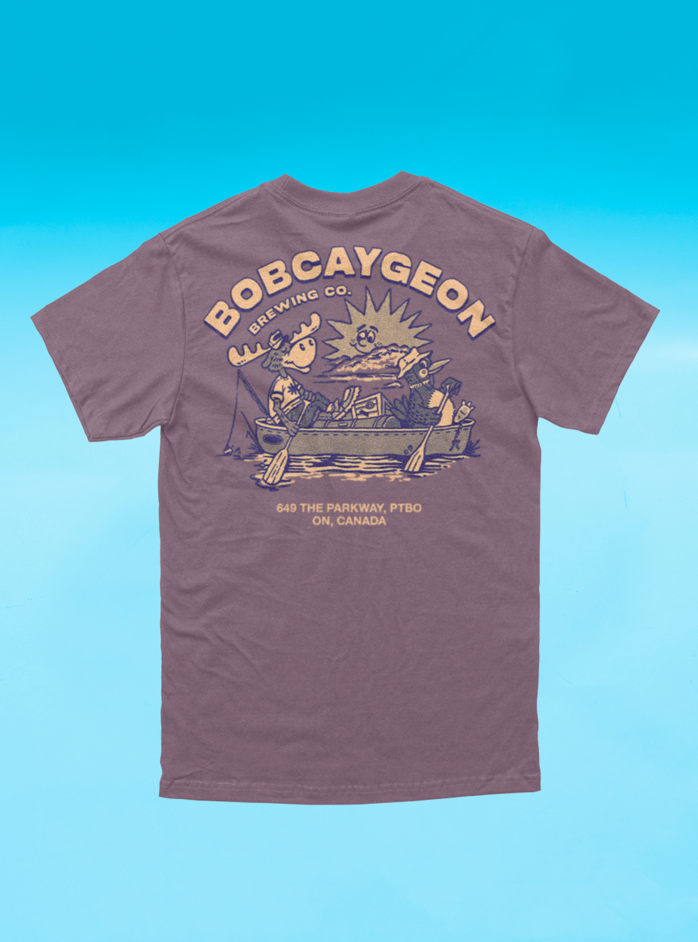 Logo/Canoe T-Shirt - Berry