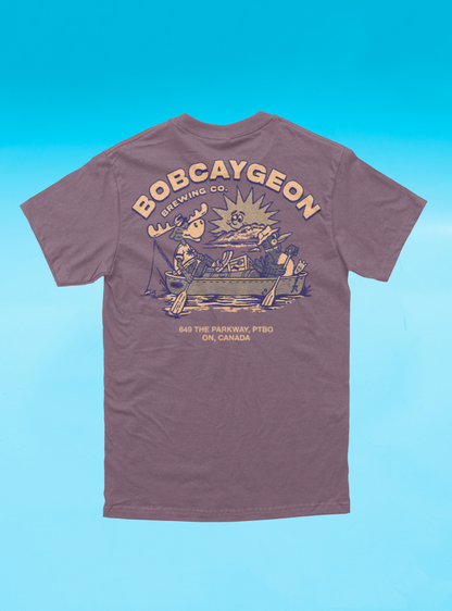 Logo/Canoe T-Shirt - Berry